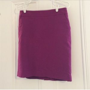 Purple pencil skirt
